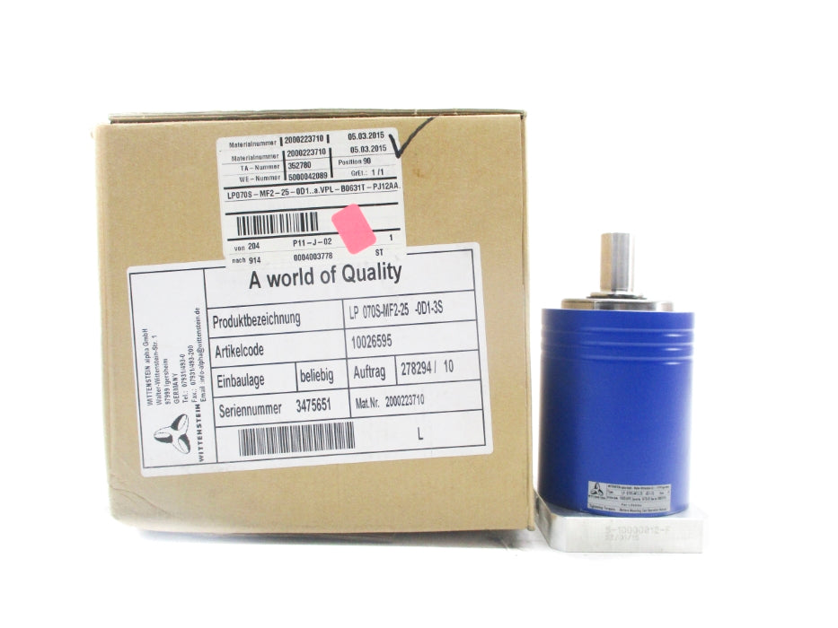 WITTENSTEIN LP070S-MF2-25-0D1-3S NSMP