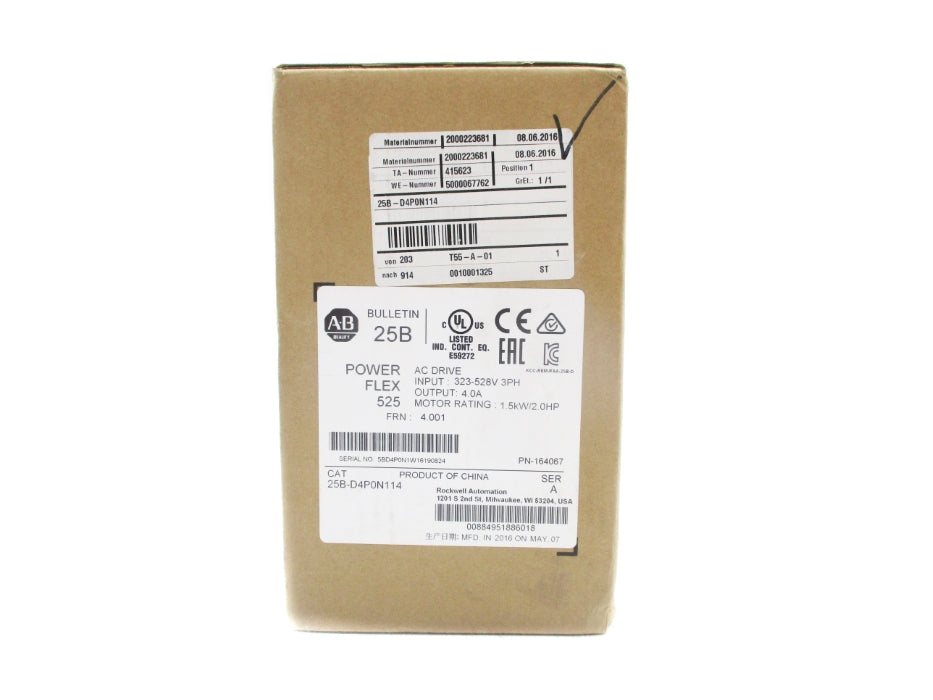 ALLEN BRADLEY 25B-D4P0N114 SER. A F/W 4.001 NSMP
