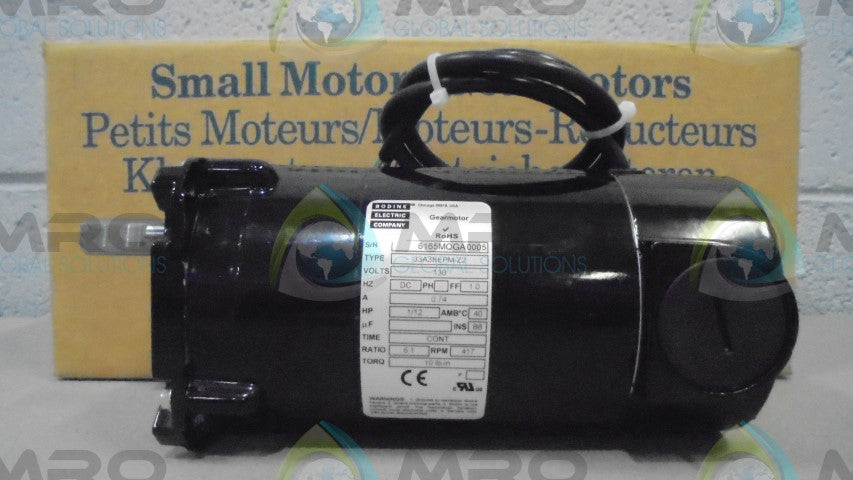 BODINE ELECTRIC COMPANY 33A3BEPM-Z2 GEAR MOTOR *NEW IN BOX*