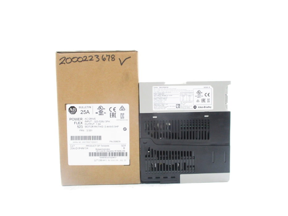 ALLEN BRADLEY 25A-D1P4N104 SER. B F/W 3.001 NSMP
