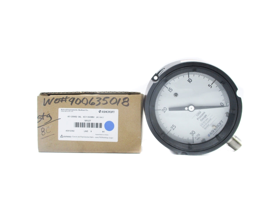 ASHCROFT 451259SD04LXCY30/0IMV 0-30PSI NSMP