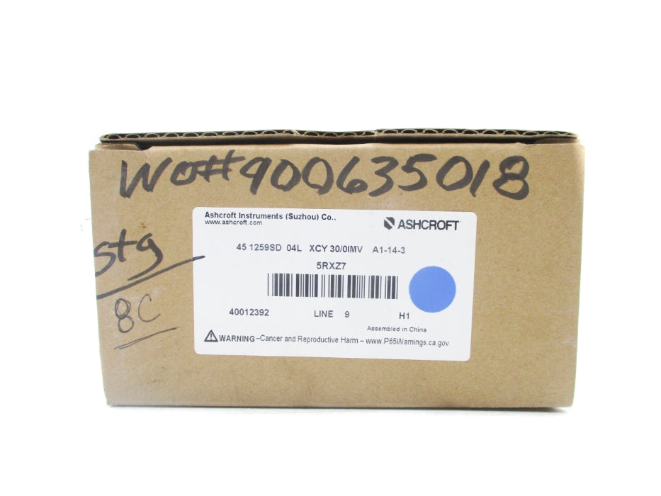 ASHCROFT 451259SD04LXCY30/0IMV 0-30PSI NSMP