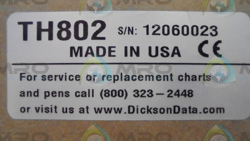 DICKSON TH802 CHART RECORDER TEMP DISPLAY *NEW IN BOX*