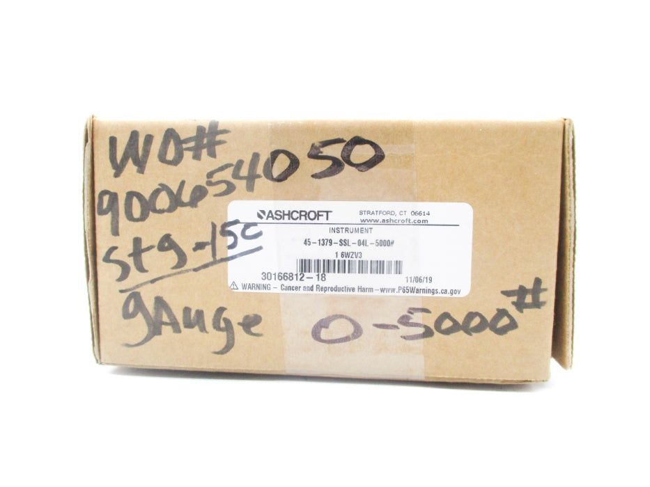 ASHCROFT 45-1379-SSL-04L-5000#  0-5000PSI NSMP