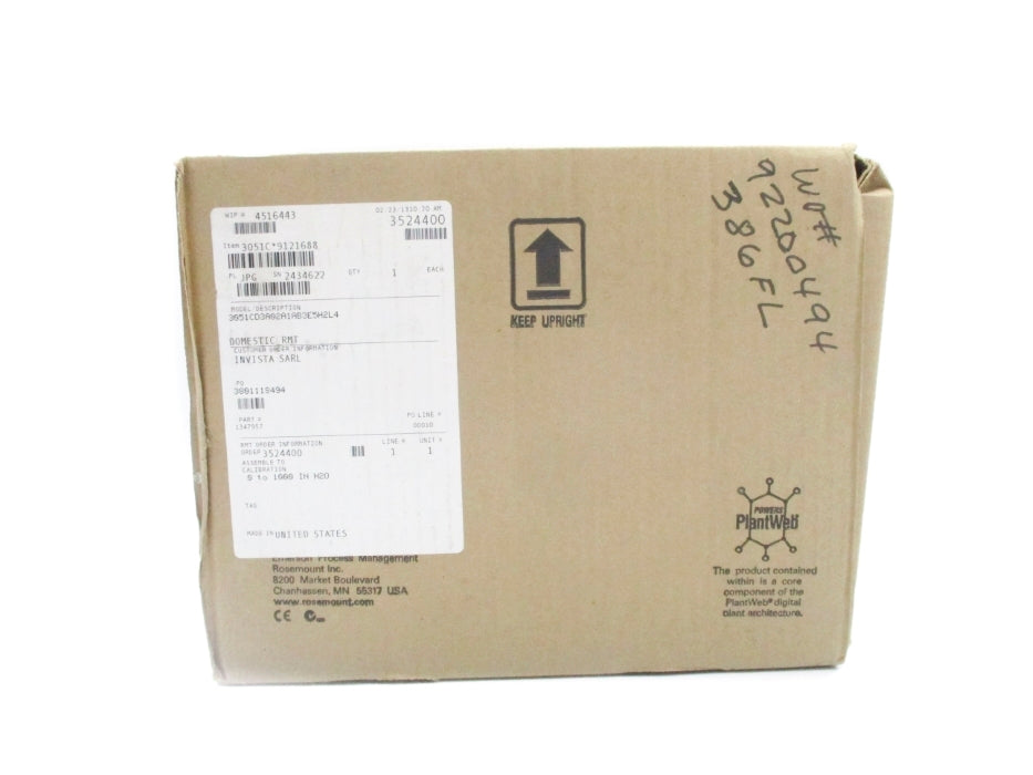 ROSEMOUNT 3051CD3A02A1AB3E5H2L4 3626PSI NSMP