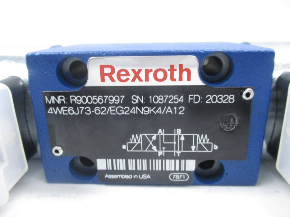 REXROTH 4WE6J73-62/EG24N9K4/A12 R900567997 24VDC NSNP