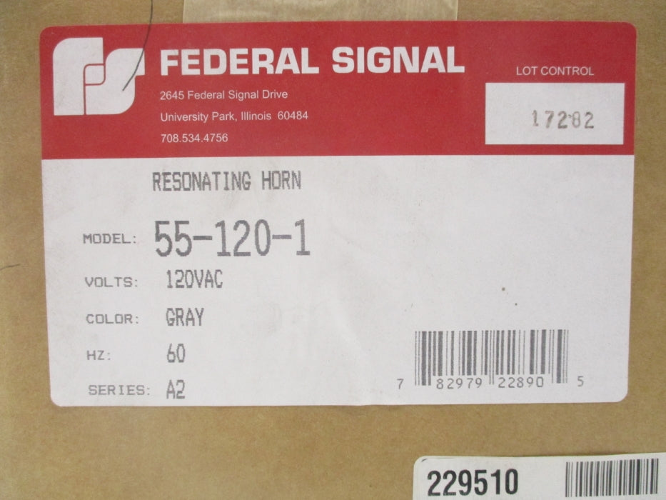 FEDERAL SIGNAL 55-120-1 SER. A2 NSFS