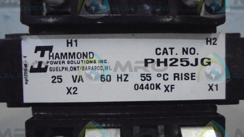 HAMMOND POWER SOLUTIONS INCORPORATED PH25JG TRANSFORMER *USED*