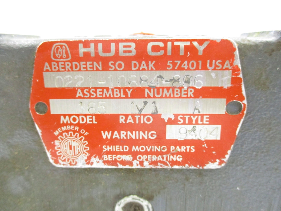 HUB CITY 0221-10684-806 UNMP
