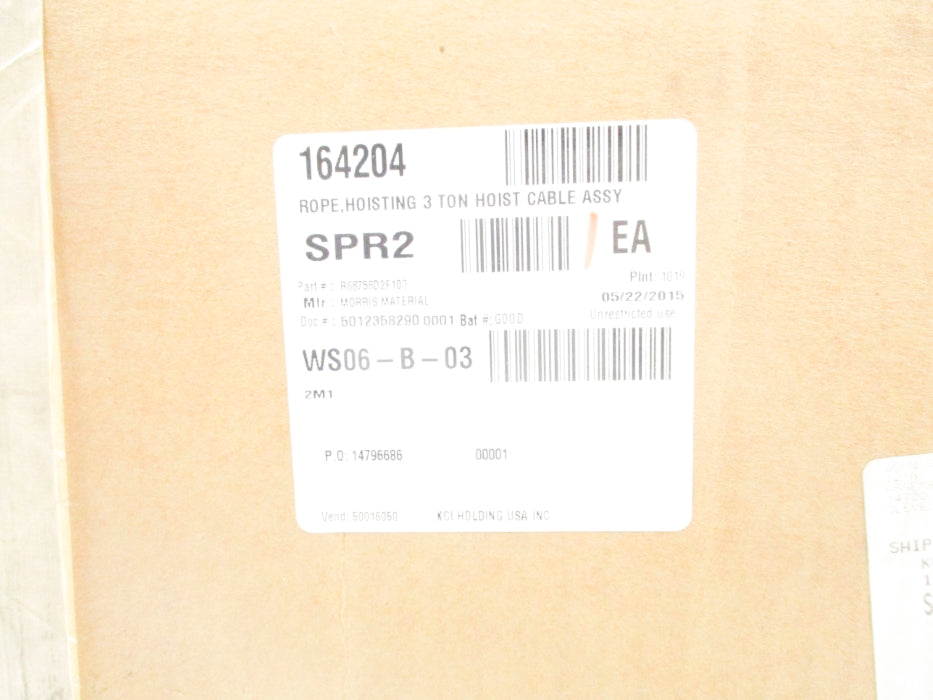 MORRIS MATERIAL R68758D2F103 NSFS