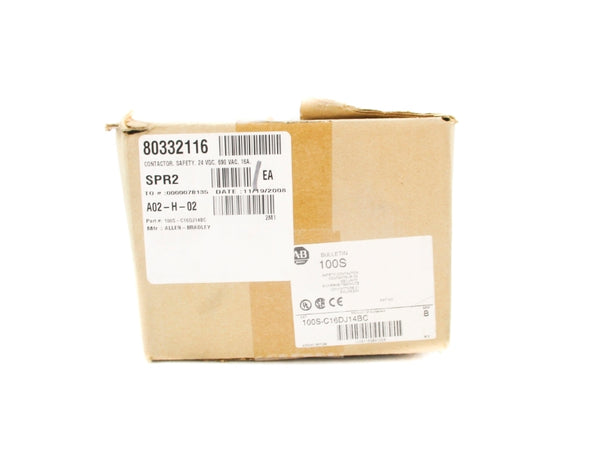 ALLEN BRADLEY 100S-C16DJ14BC SER. B 24VDC (BR/WH) NSMP