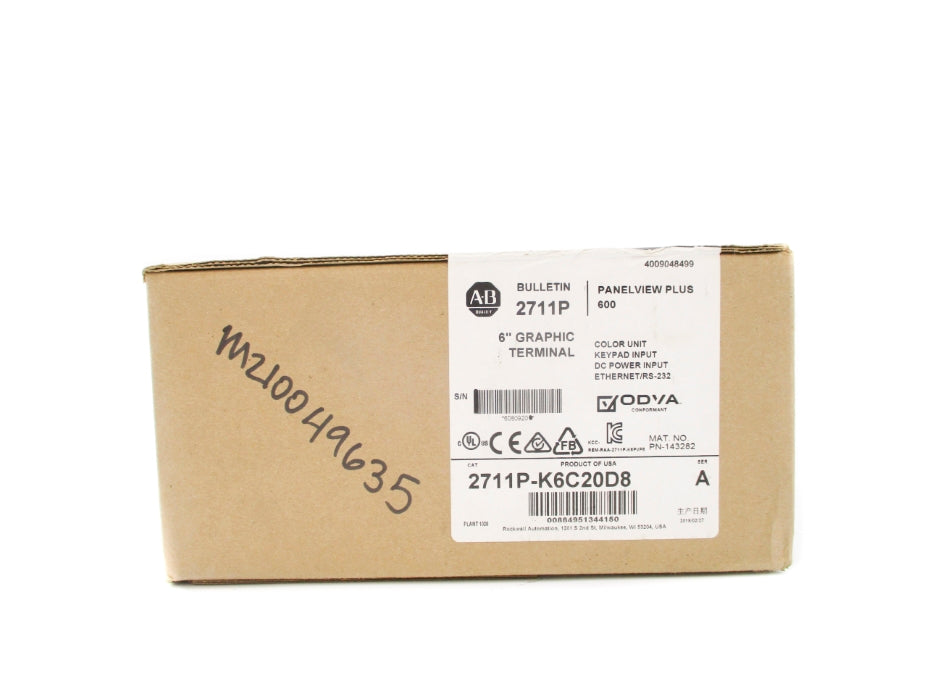 ALLEN BRADLEY 2711P-K6C20D8 SER. A DATE: 2018 NSFS