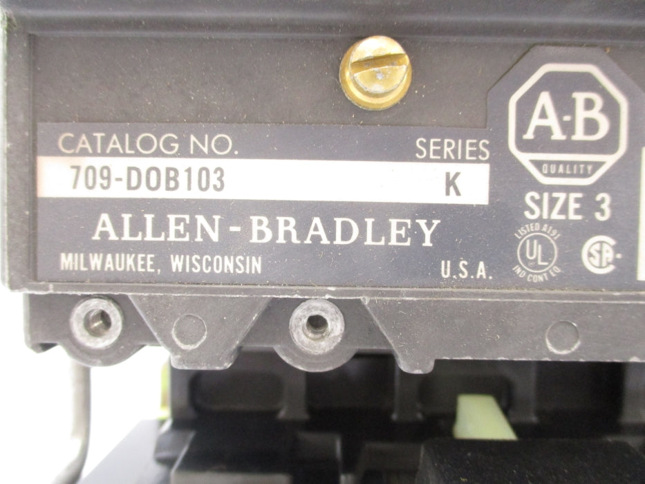 ALLEN BRADLEY 709-DOB103 SER. K UNMP