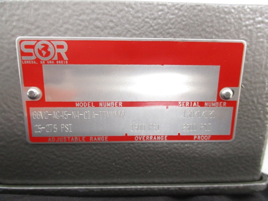 SOR 66V2-AG45-N4-C1A-TTMMYYX 2500PSI NSNP