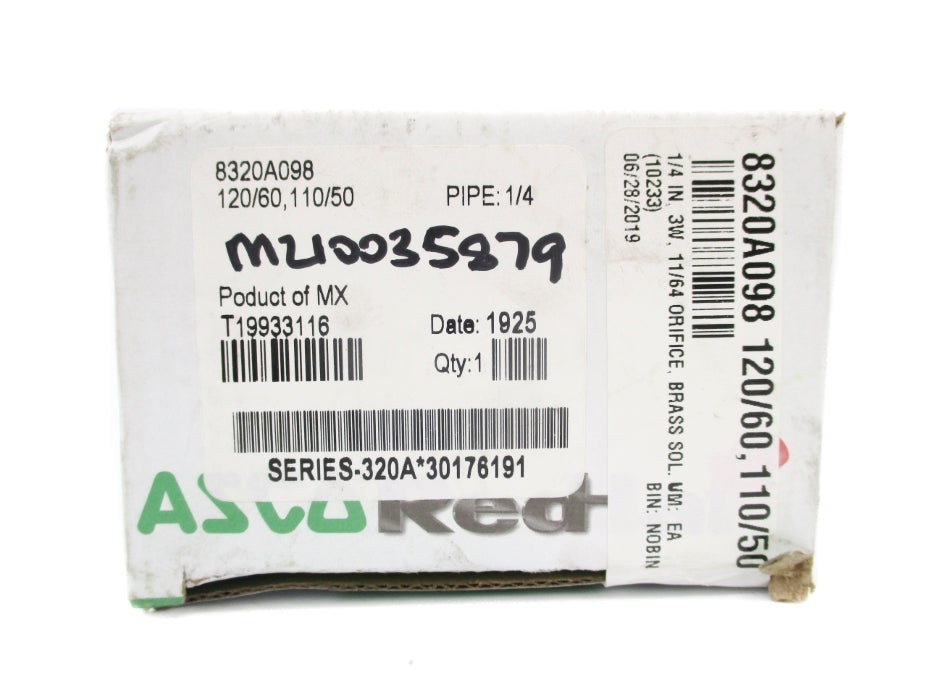ASCO 8320A098 120/60 110/50 30PSI NSMP