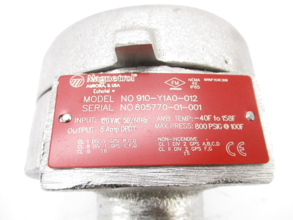MAGNETROL 910-Y1A0-012 800PSI NSNP