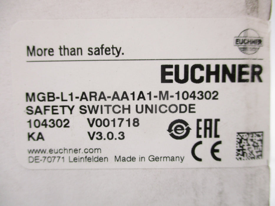 EUCHNER MGB-L1-ARA-AA1A1-M-104302 NSFS