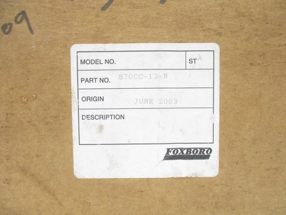 FOXBORO 870CC-13-N NSFS