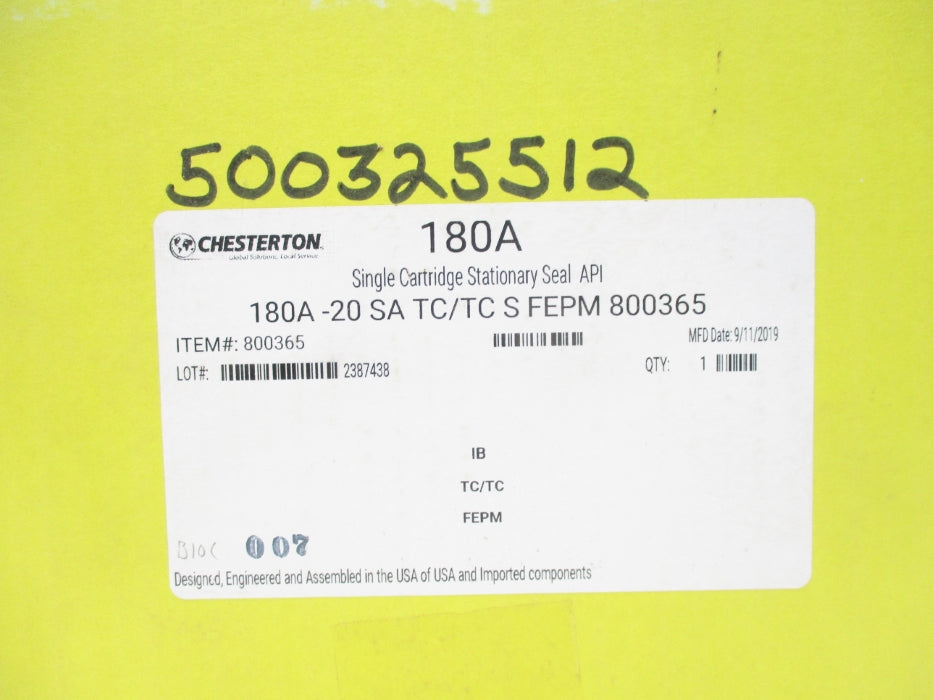 CHESTERTON 180A-20SATC/TCSFEPM800365 NSFS