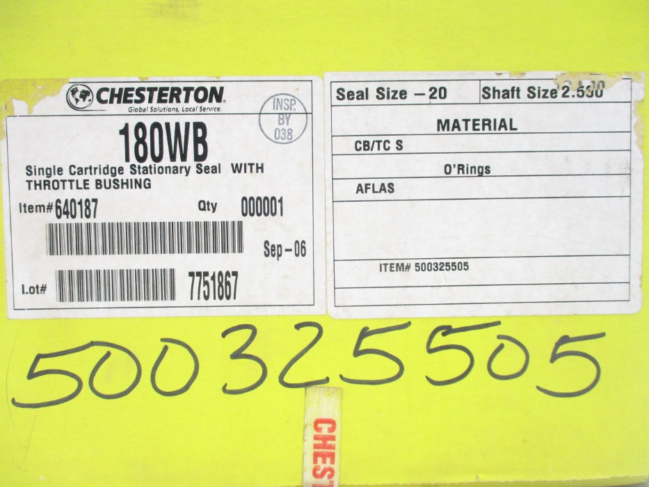 CHESTERTON 180WB-20 2.500 NSFS