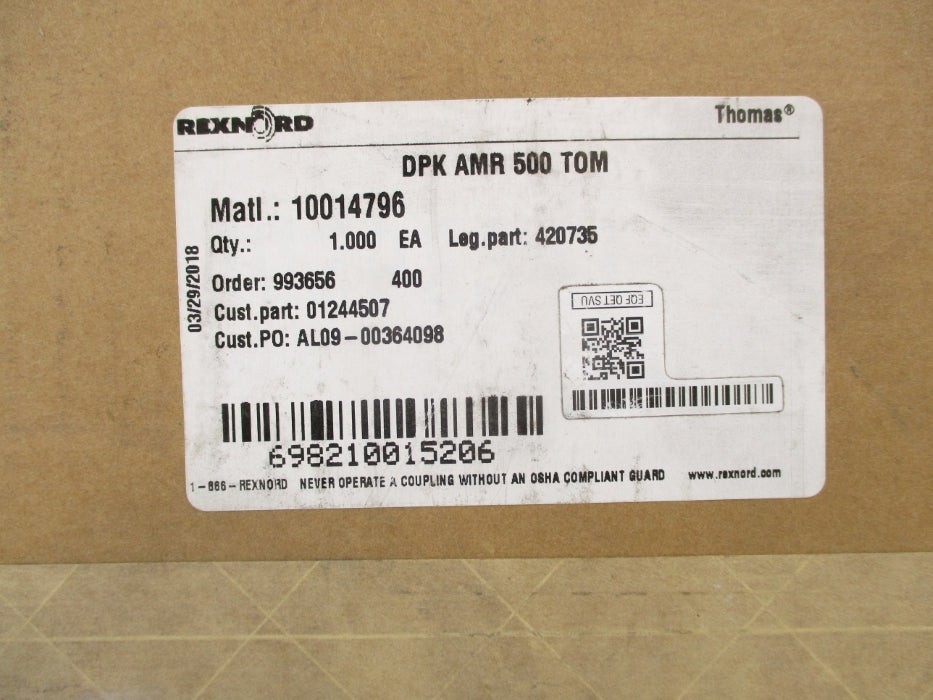 REXNORD THOMAS 10014796 DPKAMR500TOM NSFS