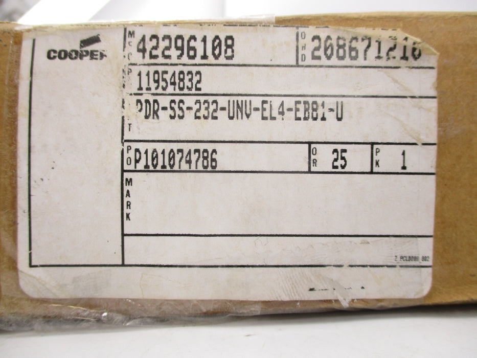 COOPER PDR-SS-232-UNV-EL4-EB81-U NSMP