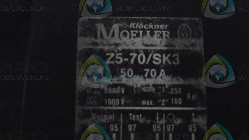 MOELLER Z5-70/SK3 MOTOR STARTER *USED*