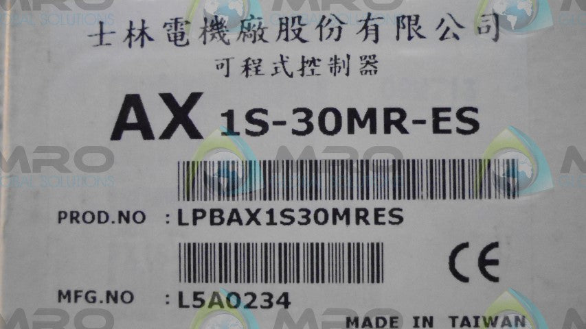 SHIHLIN ELECTRIC AX1S-30MR-ES PROGRAMMABLE LOGIC CONTROLLER *NEW IN BOX*