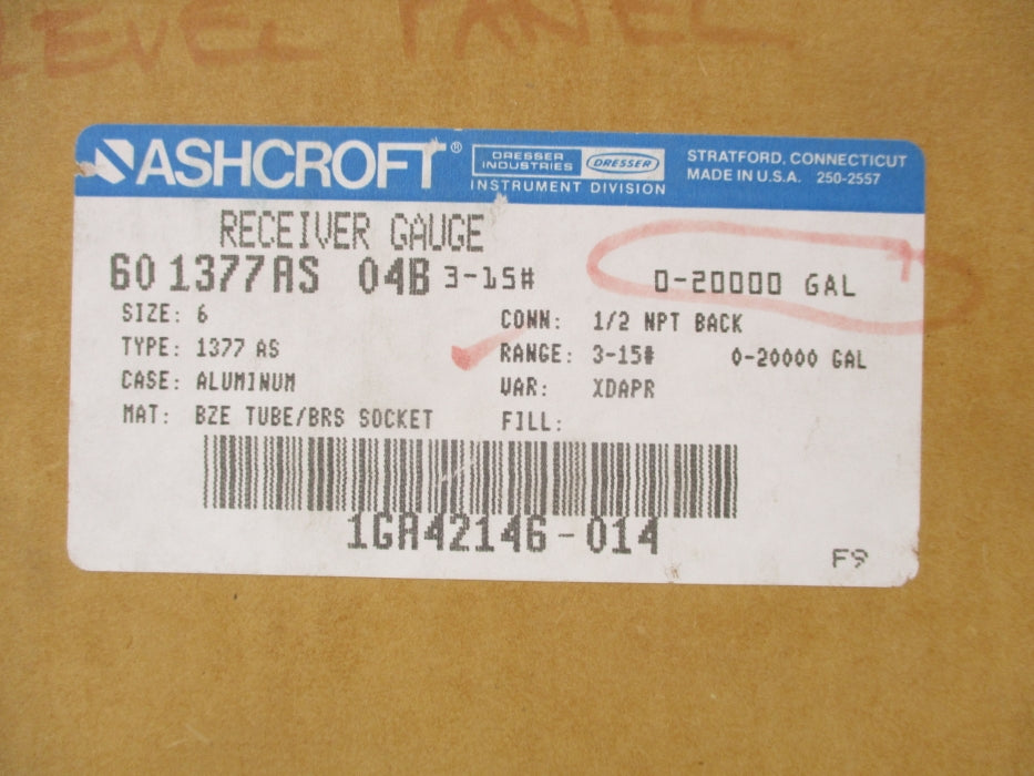 ASHCROFT 601377AS04B3-15# 0-20000 NSFS