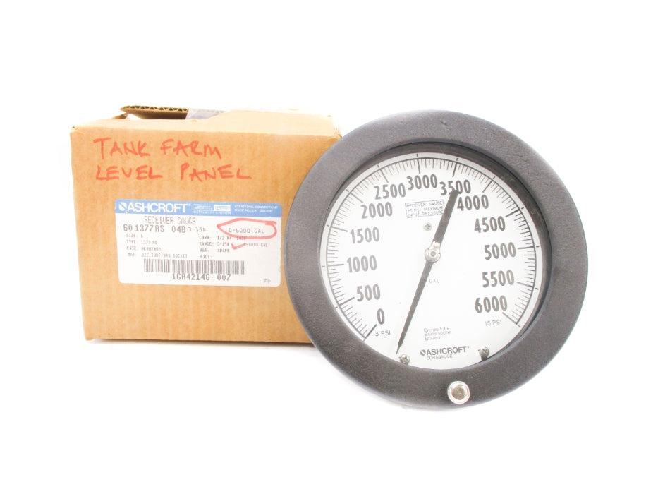 ASHCROFT 601377AS04B3-15# 0-2000 NSMP
