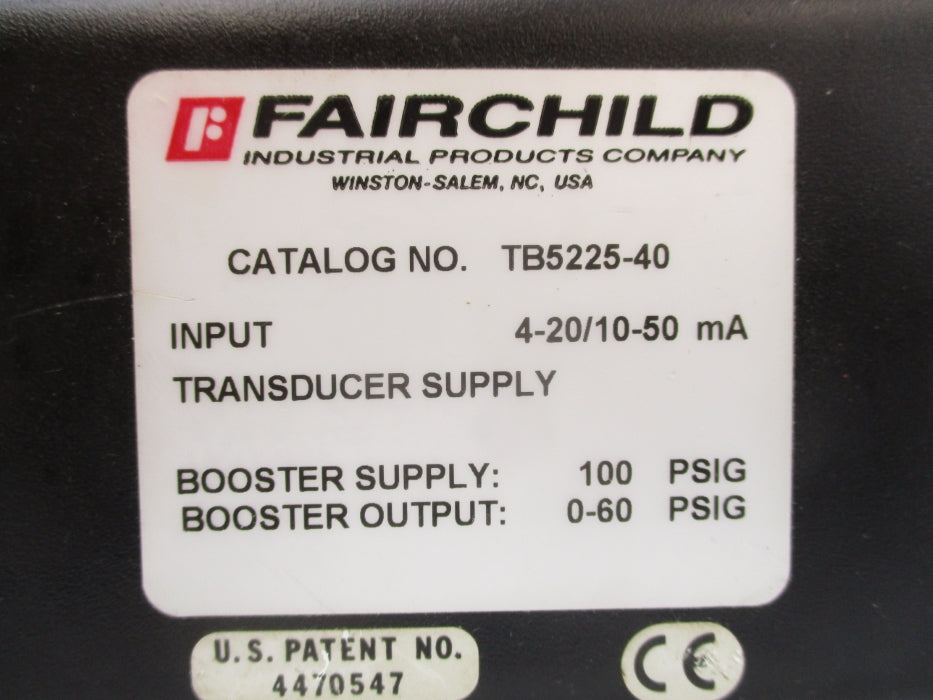 FAIRCHILD TB5225-40 100PSI UNMP