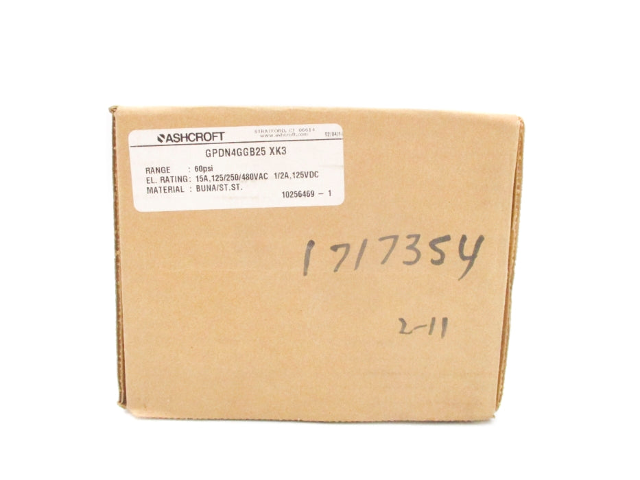 ASHCROFT GPDN4GGB25XK3 500PSI NSMP