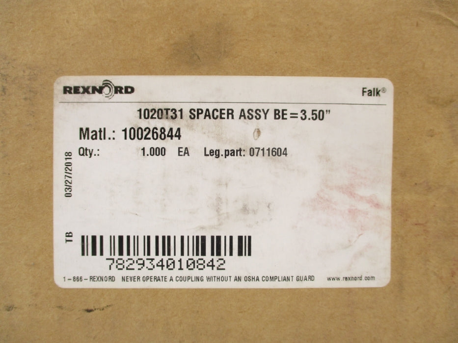 REXNORD 0711604 1020T31 NSFS