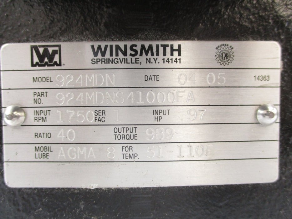 WINSMITH 924MDNS41000FA UNMP