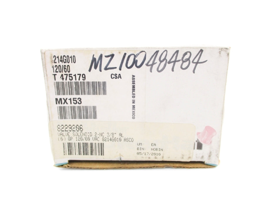 ASCO 8214G010 120V 5PSI 3/8" NSMP