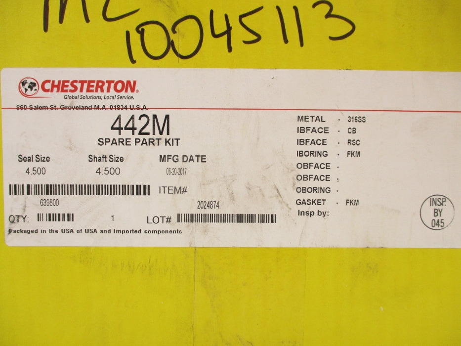CHESTERTON 442M 4.500 NSFS