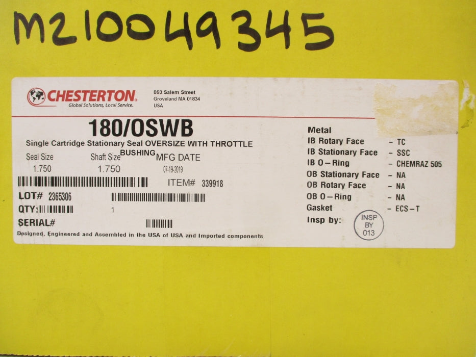 CHESTERTON 180/OSWB 1.750 NSFS