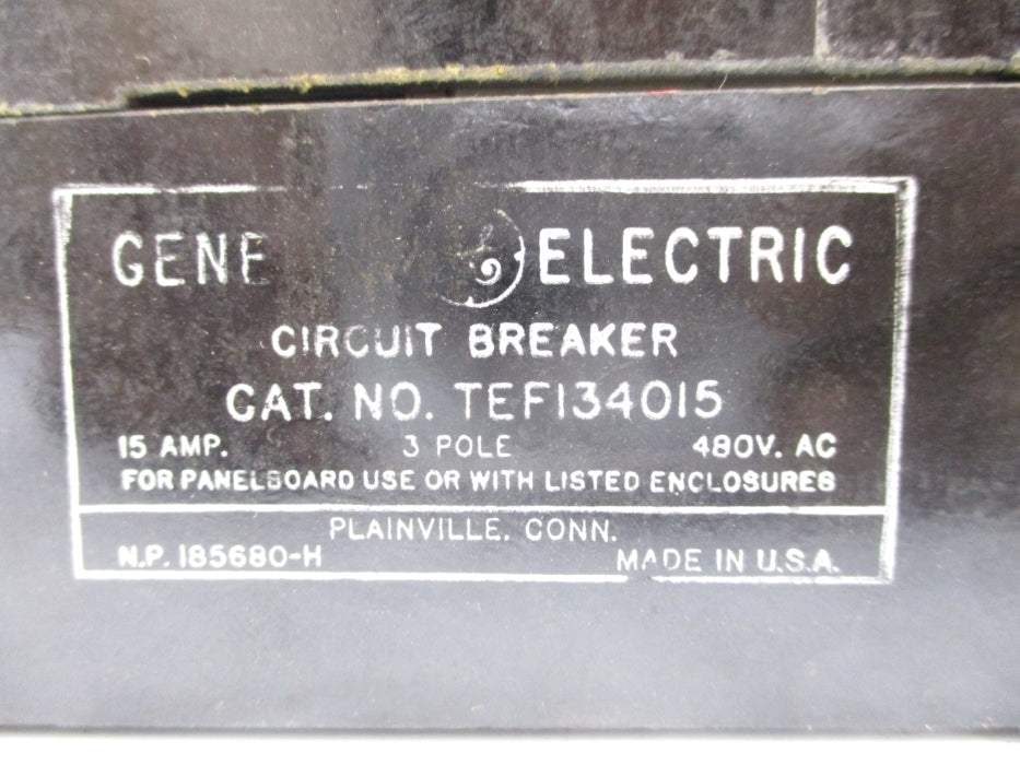 GENERAL ELECTRIC TEF134015 15A 480V UNMP
