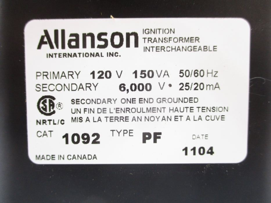 ALLANSON 1092PF NSNP