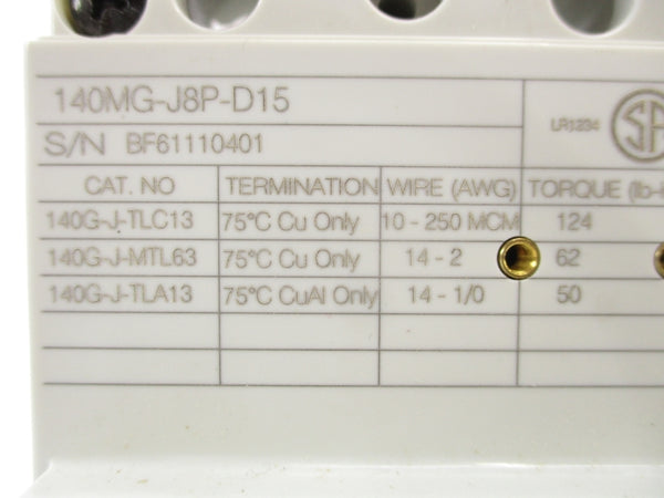 ALLEN BRADLEY 140MG-J8P-D15 600V NSNP