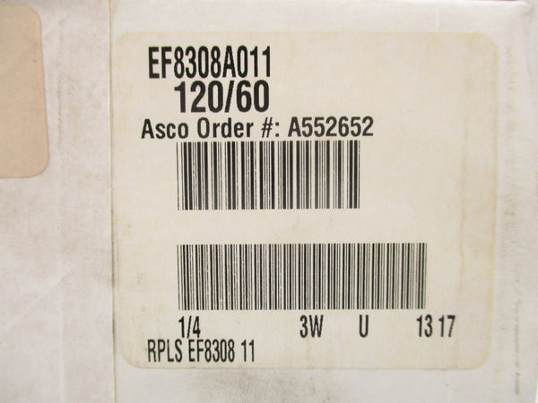 ASCO EF8308A011 120V NSFS