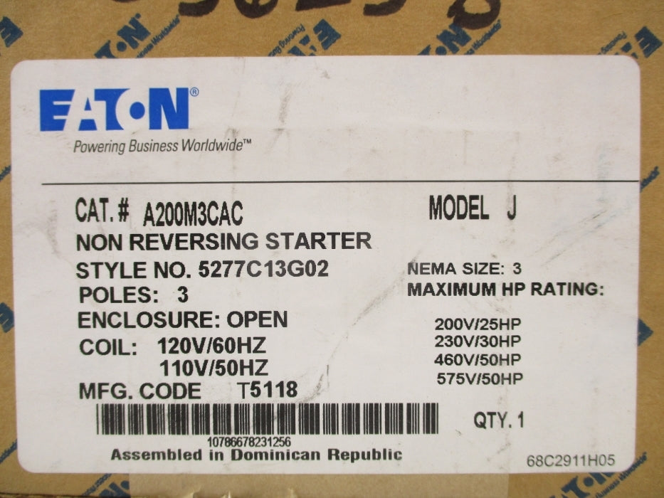 EATON A200M3CAC NSFS