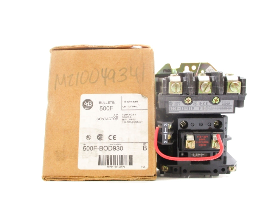 ALLEN BRADLEY 500F-BOD930 SER. B 110/115-120V (BR/WH) NSMP