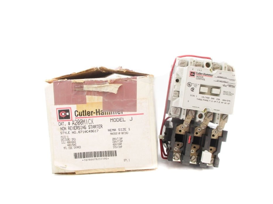 CUTLER HAMMER A200M1CX NSMP