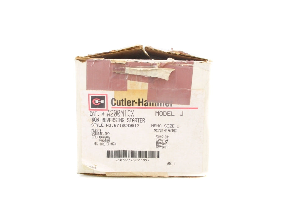 CUTLER HAMMER A200M1CX NSMP