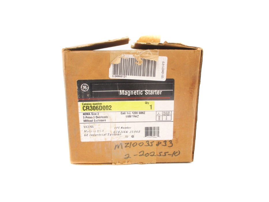 GENERAL ELECTRIC CR306D002 110/115-120V 45A NSMP