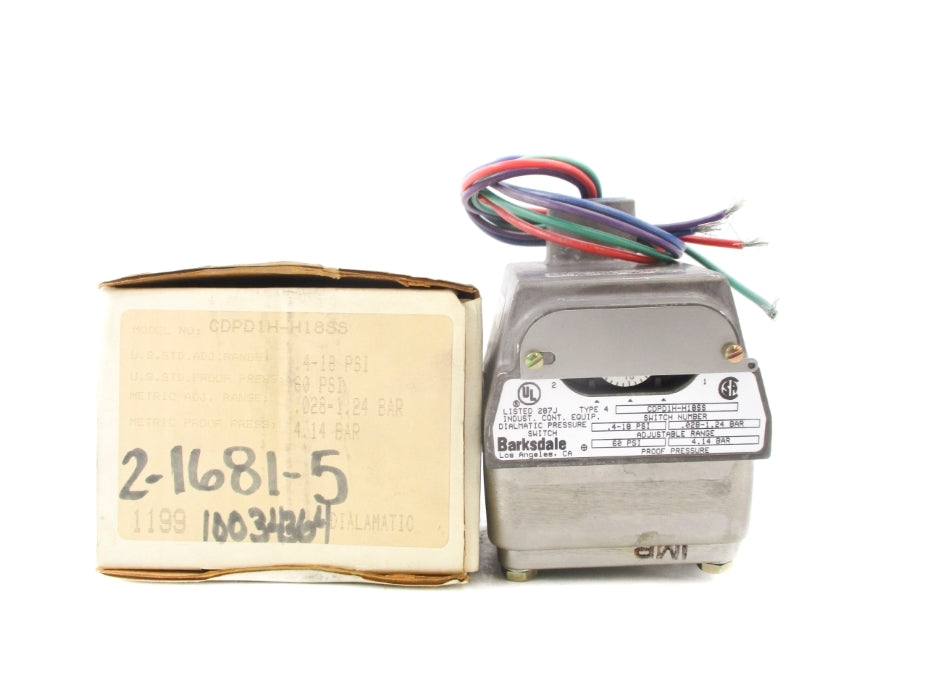 BARKSDALE CDPD1H-H18SS .4-18/60PSI NSMP