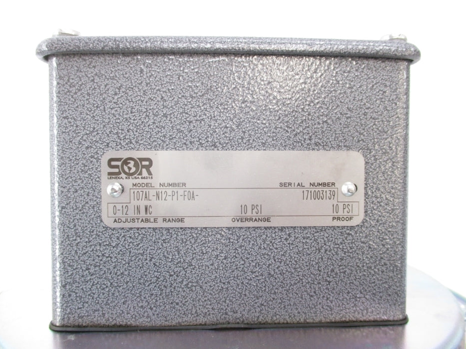 SOR 107AL-N12-P1-F0A-0-12 10PSI NSNP