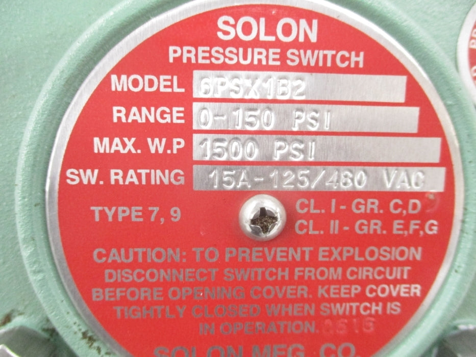 SOLON 6PSX1B2 0-150/1500PSI NSNP