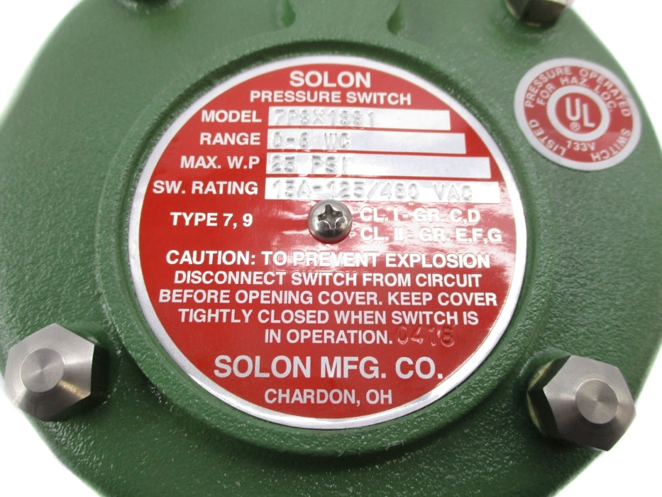 SOLON 7PSX1SS1 0-6WC/25PSI NSNP